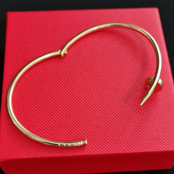 18k gold bangle - Nail cuff bangle - Pics part 2 - Picture 3 of 16